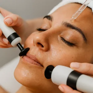 AHA/BHA, ácido hialurónico, LED o INDIBA®